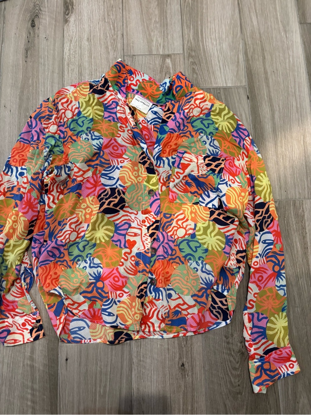 Meg Framel X anthropologie multicoloured button up